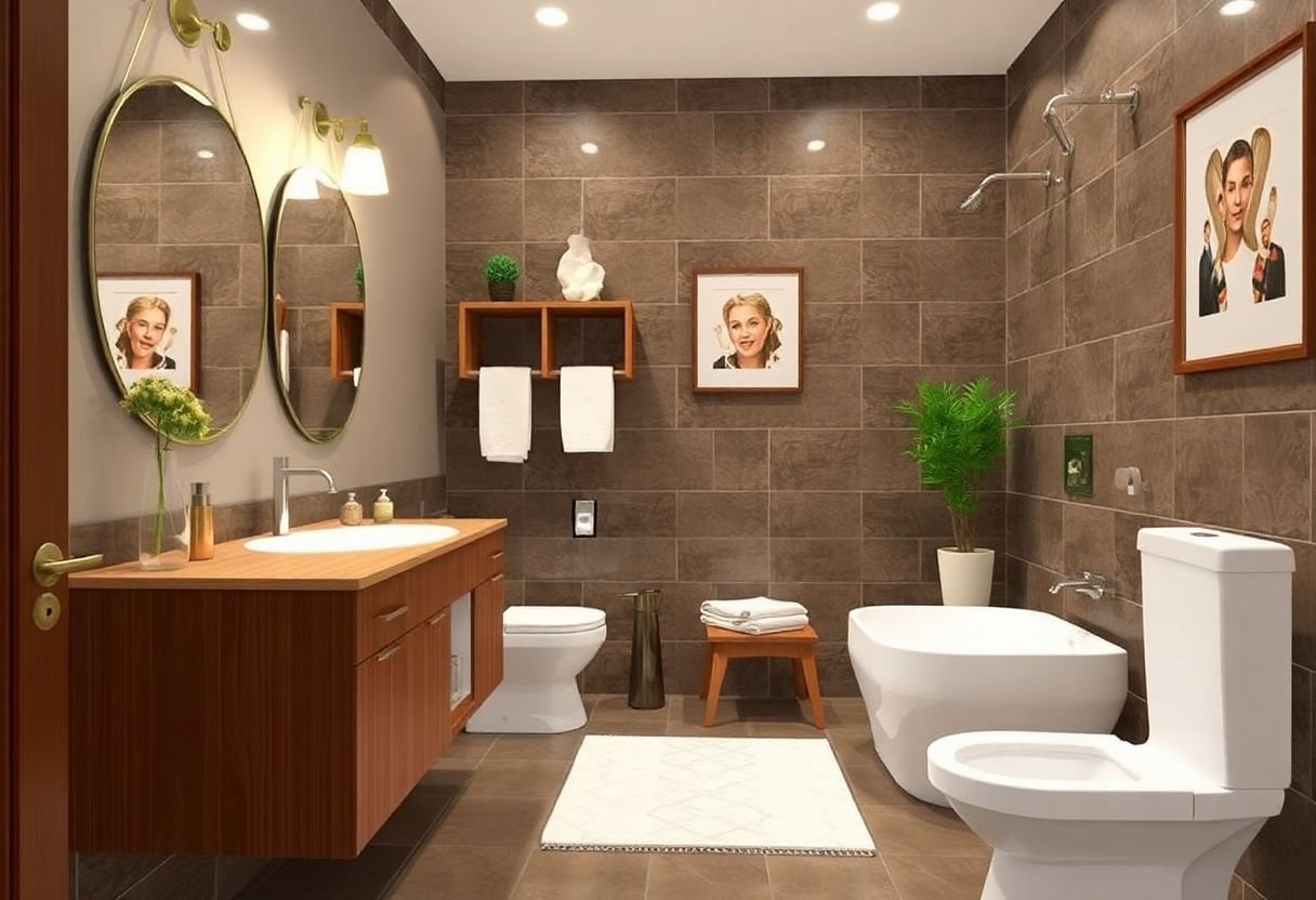 Vari stili di design per il bagno
