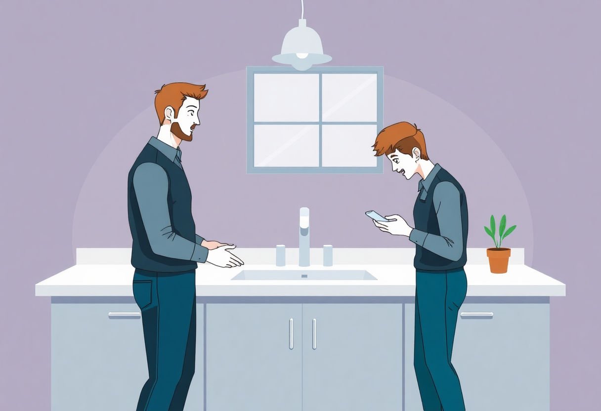 Consulenza professionale per l'installazione del lavabo