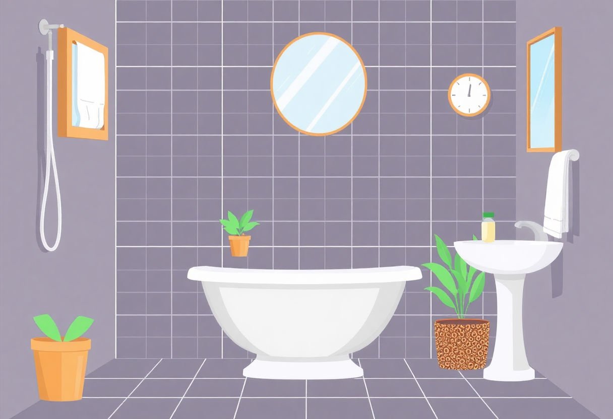 Manutenzione facile del bagno