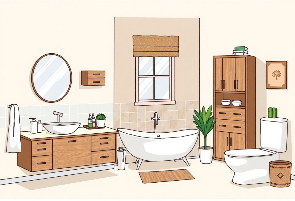 Diversi stili di mobili bagno