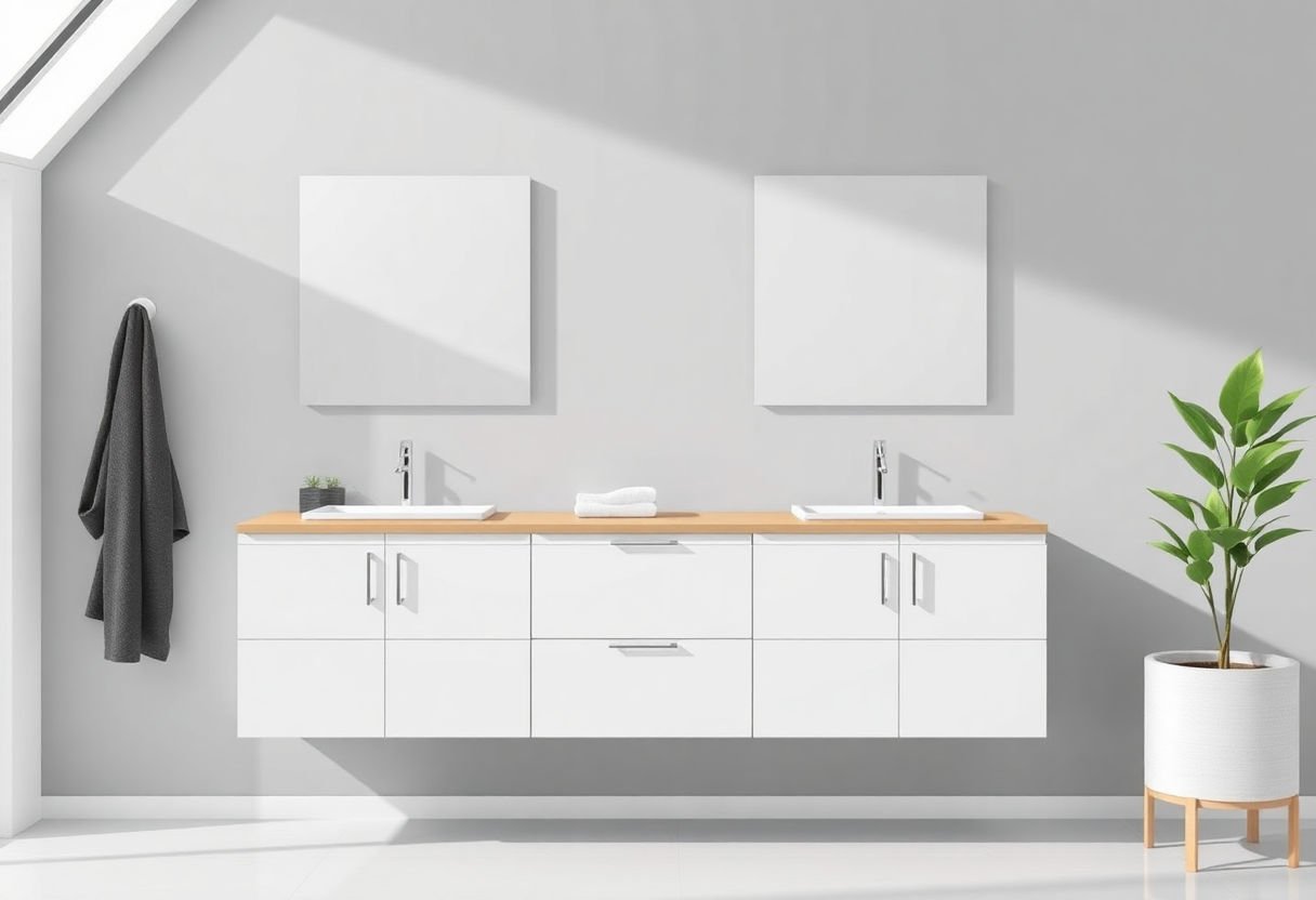 Immagine di un mobile bagno moderno