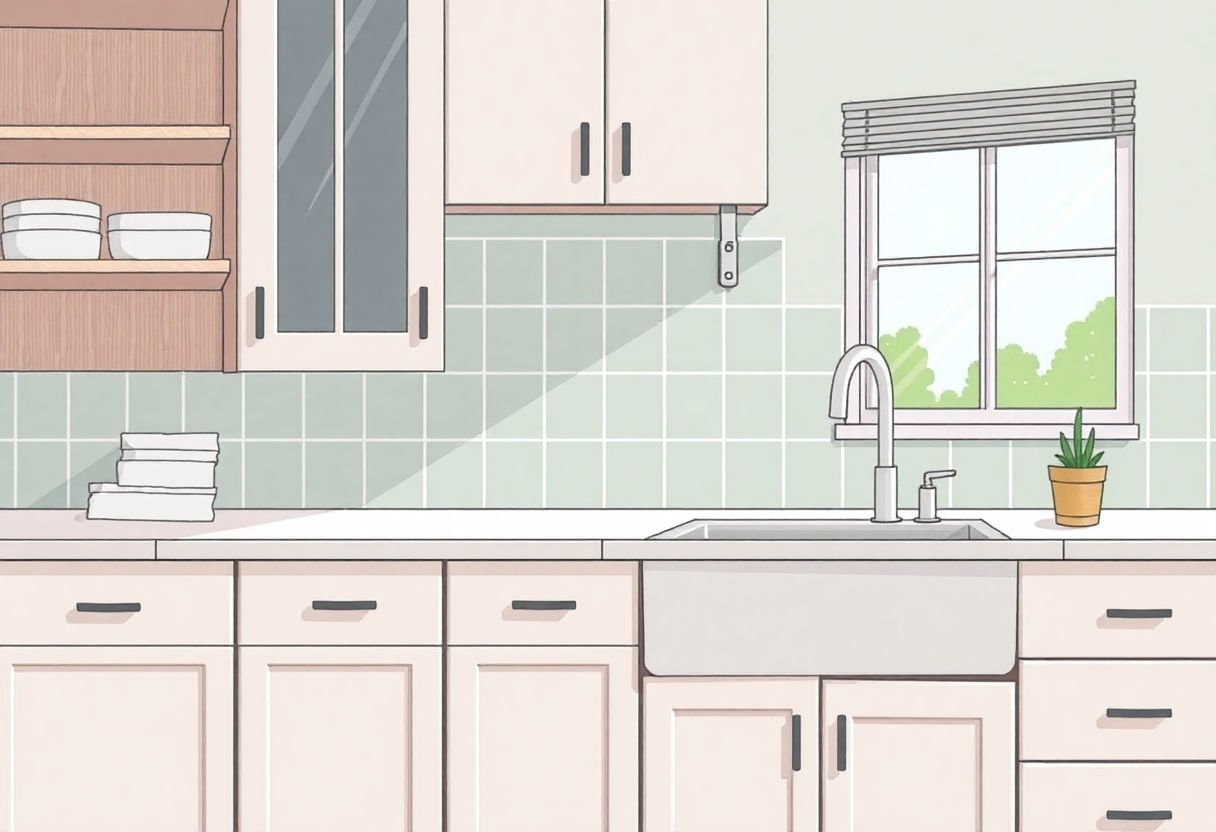 Manutenzione del mobile e lavabo