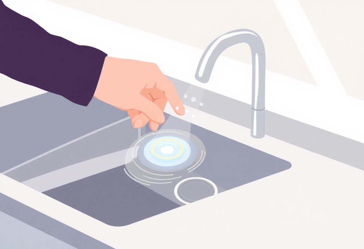 Lavabo con tecnologia touch