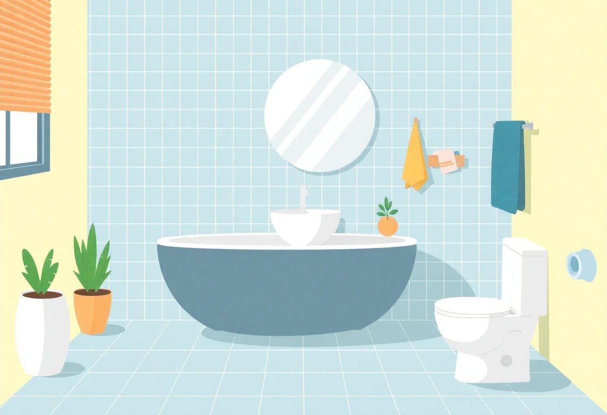 Campioni di materiali per bagno